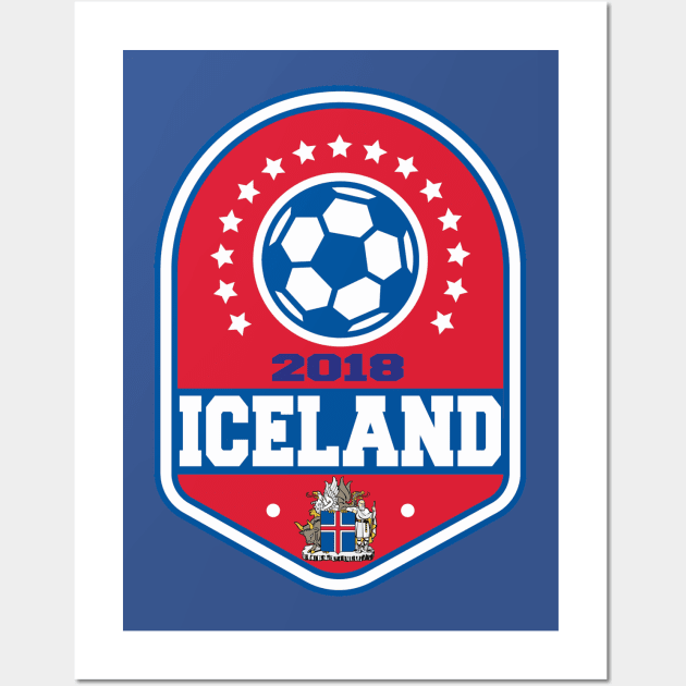 Team ICELAND WC 2018!! Wall Art by OffesniveLine